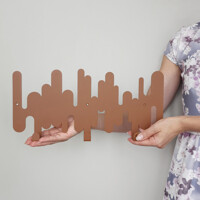 Вішалка Настінна 37см х 13см Glozis Rhythm Ochre H-100