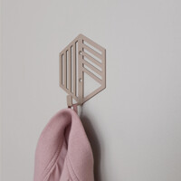 Гачок Настінний 10см х 9см Glozis Nod Beige H-093