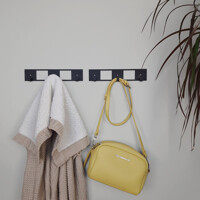 Гачки Настінні 25см х 5см Вышалка Glozis Kanto Black H-083