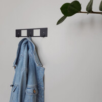 Гачки Настінні 25см х 5см Вышалка Glozis Kanto Black H-083