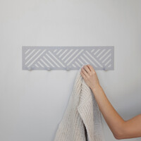 Вішалка Настінна 50см х 13см Glozis Nord Grey H-091