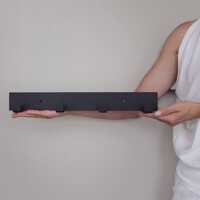 Вішалка Настінна 40см х 5см Glozis Urban Black 40 H-103