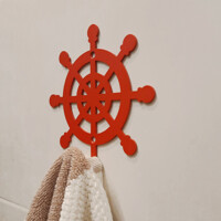 Гачок Настінний 12см х 12см Glozis Wheel H-035