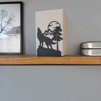 Тримач для Книг Glozis Wolf and Moon G-088 16 х 13 см