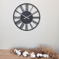 Годинник Настінний 35см х 35см Glozis Rome Black B-022