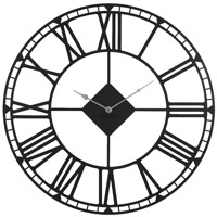Великий Годинник Настінний 70см х 70см Glozis Oxford Black B-031