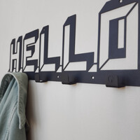 Вішалка Настінна 52см х 15см Glozis Hello H-073