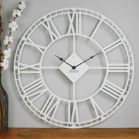 Великий Годинник Настінний 70см х 70см Glozis Oxford White B-032