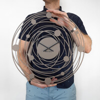 Годинник Настінний 50см х 50см Glozis Solar Mokko B-045