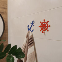 Гачок Настінний 12см х 12см Glozis Wheel H-035