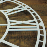 Великий Годинник Настінний 70см х 70см Glozis Oxford White B-032