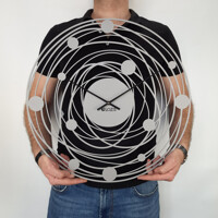 Годинник Настінний 50см х 50см Glozis Solar Grey B-046