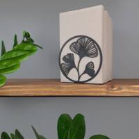 Тримач для Книг Glozis Ginkgo Black G-039 14 х 14 см