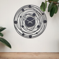 Годинник Настінний 50см х 50см Glozis Solar Black B-043