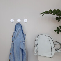 Гачки Настінні 25см х 5см Вышалка Glozis Orbis White H-080