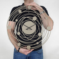 Годинник Настінний 50см х 50см Glozis Solar Beige B-044