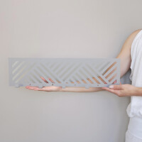 Вішалка Настінна 50см х 13см Glozis Nord Grey H-091