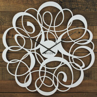 Годинник Настінний 50см х 50см Glozis Freya White B-036