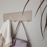 Вішалка Настінна 50см х 13см Glozis Nord Beige H-090