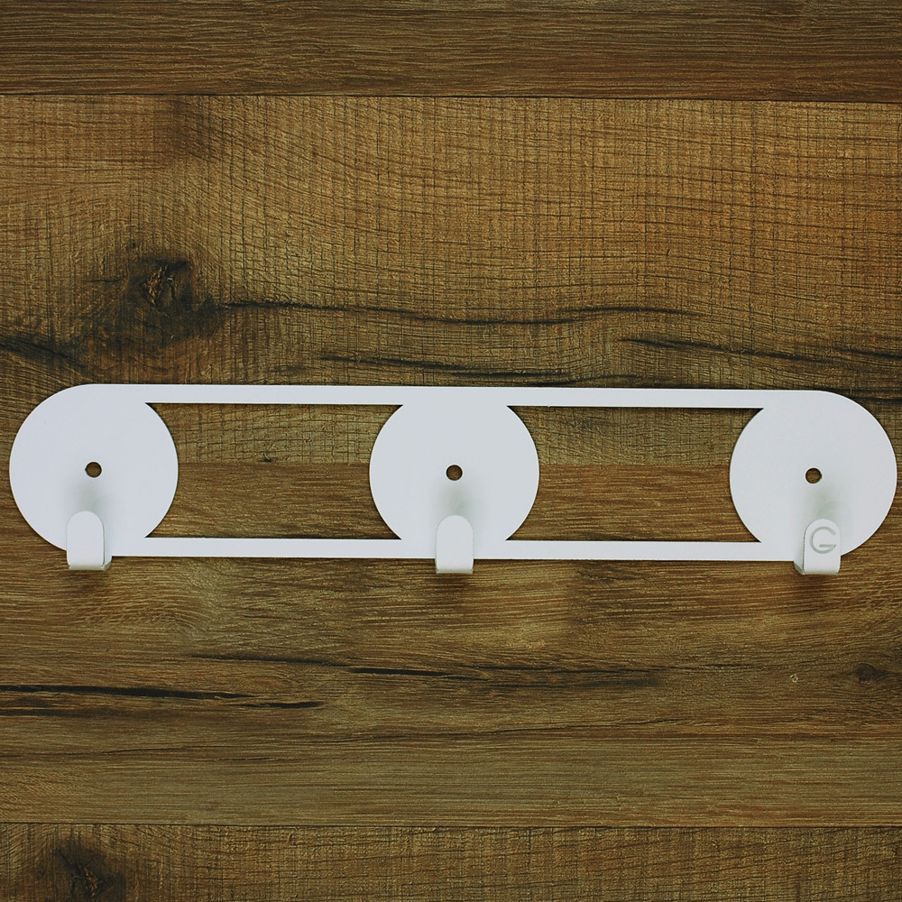 Гачки Настінні 25см х 5см Вышалка Glozis Orbis White H-080