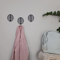 Гачок Настінний 10см х 9см Glozis Mod Black H-095