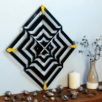 Годинник Настінний 50см х 45см Glozis ILLusion B-019