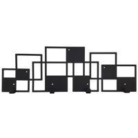 Вішалка Настінна 50см х 17см Glozis Bau Black H-074