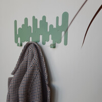 Вішалка Настінна 37см х 13см Glozis Rhythm Green H-101