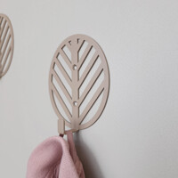 Гачок Настінний 10см х 9см Glozis Mod Beige H-096