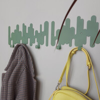 Вішалка Настінна 37см х 13см Glozis Rhythm Green H-101