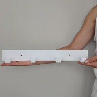 Вішалка Настінна 40см х 5см Glozis Urban White 40 H-104