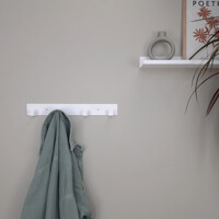 Вішалка Настінна 40см х 5см Glozis Urban White 40 H-104