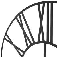 Великий Годинник Настінний 70см х 70см Glozis Cambridge Black B-033