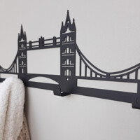 Вішалка Настінна 50см х 16см Glozis Tower Bridge H-069