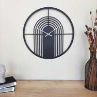 Годинник Настінний 50см х 50см Glozis Arch Black B-038