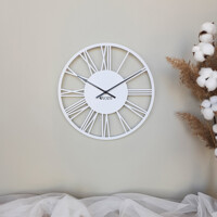 Годинник Настінний 35см х 35см Glozis Rome White B-023
