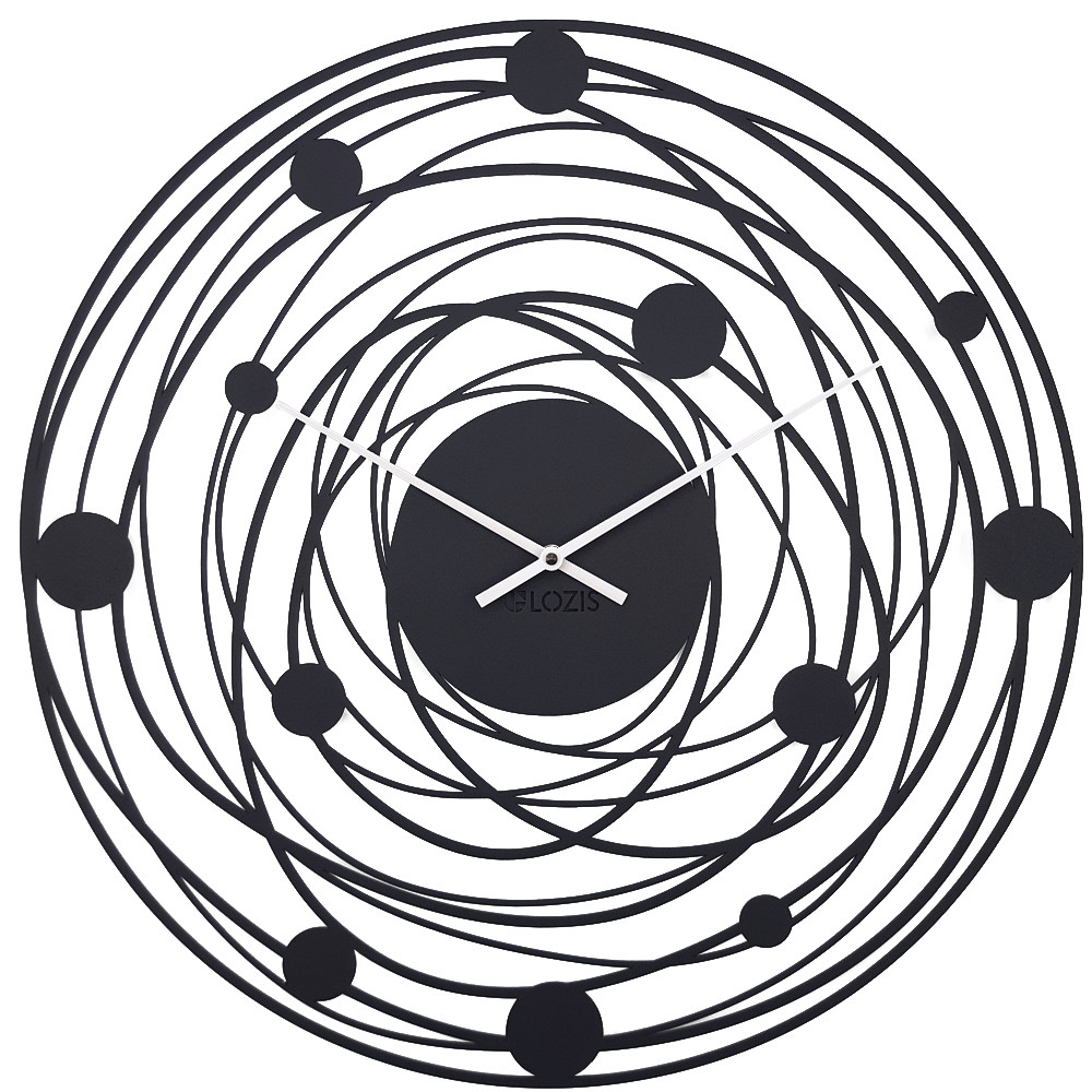 Годинник Настінний 50см х 50см Glozis Solar Black B-043