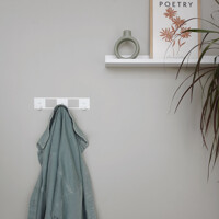 Гачки Настінні 25см х 5см Вышалка Glozis Kanto White H-084