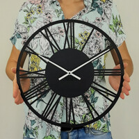 Годинник Настінний 35см х 35см Glozis Rome Black B-022