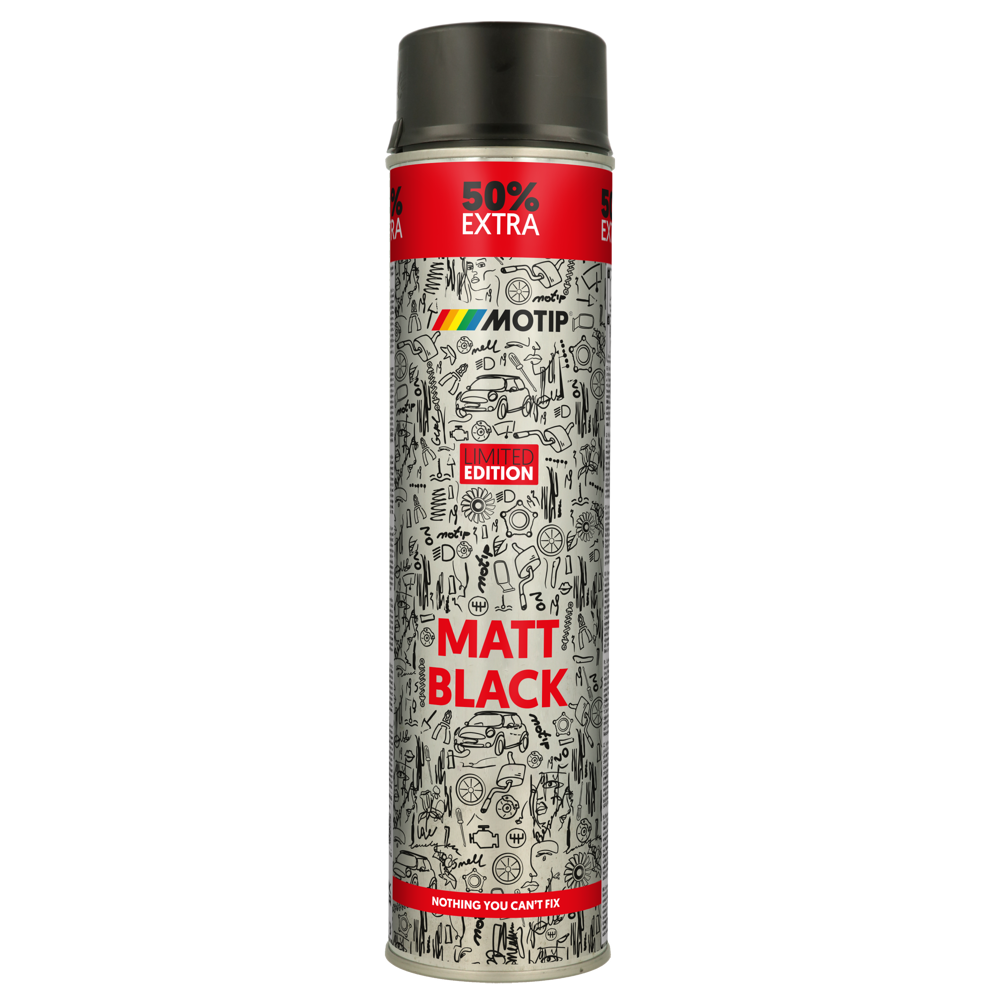 Емаль аерозольна універсальна акрилова “Special Edition” чорна матова Motip 600 мл