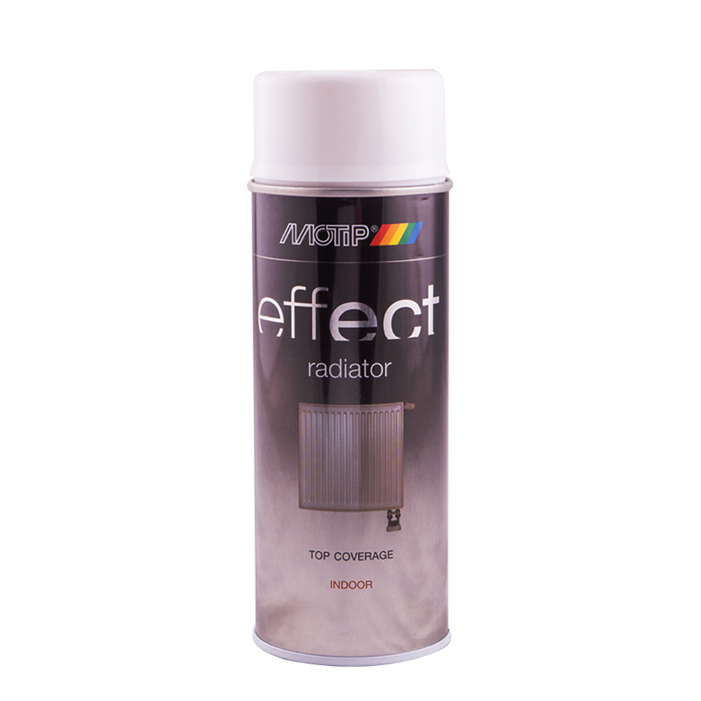 Емаль аерозольна для побутових радіаторів Motip Deco Effect біла глянцева 400 мл