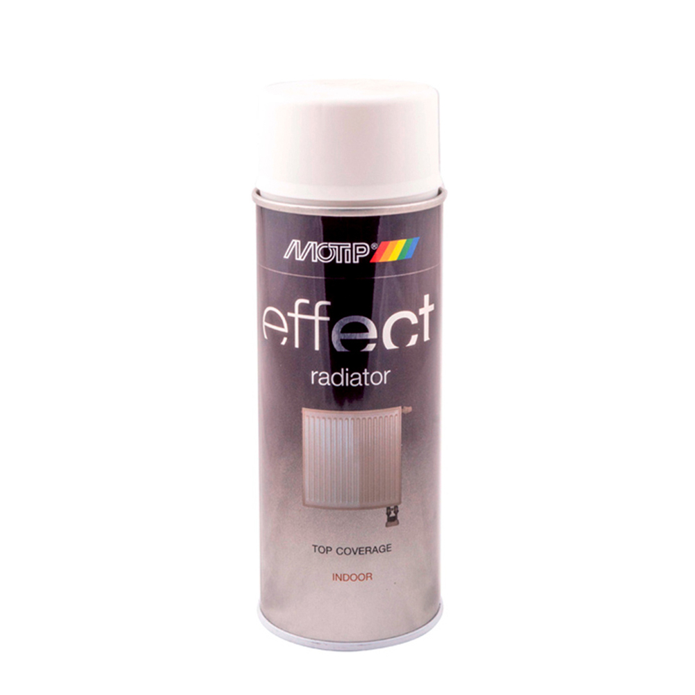 Емаль аерозольна для побутових радіаторів Motip Deco Effect біла матова 400 мл