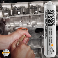 Loctite SI 5920 герметик для фланцевих з'єднань високотемпературний силіконовий для авто металу мідний 300мл Henkel