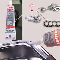 Герметик Loctite SI 5699 80мл сірий нейтральний силіконовий для фланцевих з'єднань маслостійкий високотемпературний Henkel