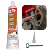 Loctite 5920 80ml герметик для фланців силіконовий до +350°C мідний високотемпературний термостійкий