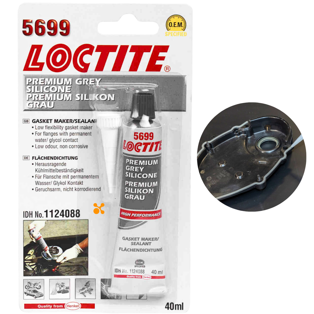 Герметик Loctite 5699 сірий нейтральний блістер 40 мл для фланців ущільнювач силіконовий