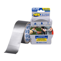 Армована стрічка HPX 6200 48мм x 5м срібляста