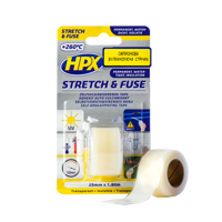 Самовулканизирующаяся лента Stretch&Fuse 25мм х 0.8м прозрачная