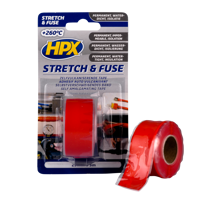 Самовулканизирующаяся лента Stretch&Fuse 25мм х 3м красная