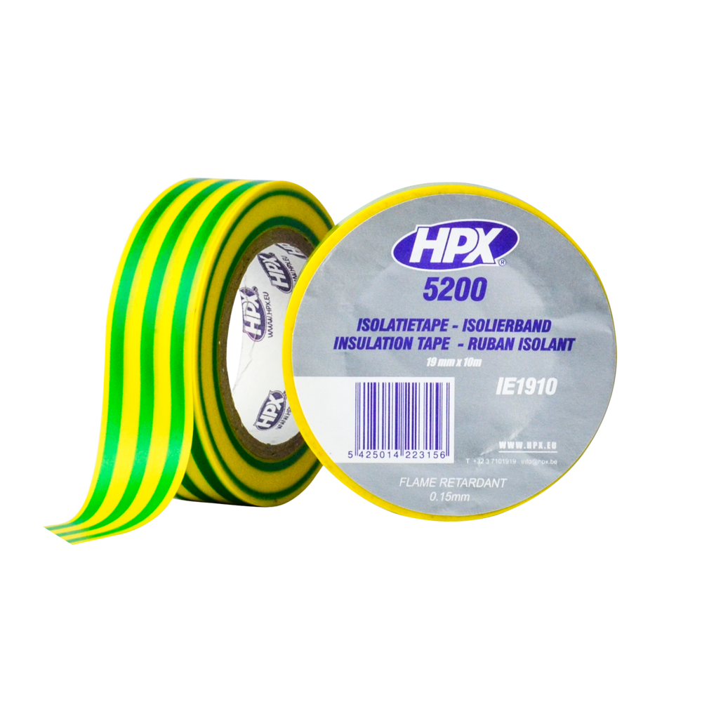 Ізострічка HPX 5200 19мм x 10м жовто-зелена